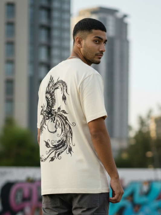 OFF WHITE OVERSIZED TEE SHIRT