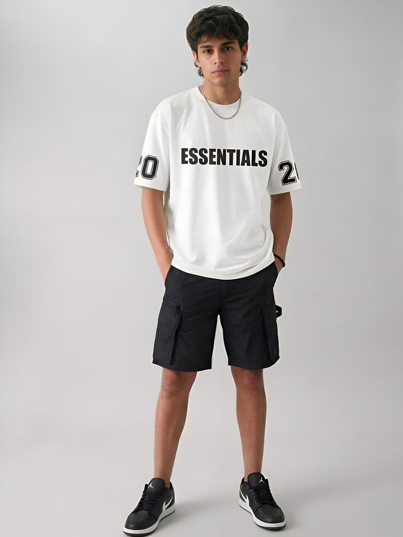 ESSENTIALS 2026 OFF WHITE OVERSIZED T-SHIRT