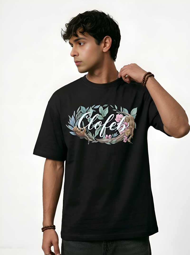 CLOFEB GRAPHICS OVERSIZED T SHIRT