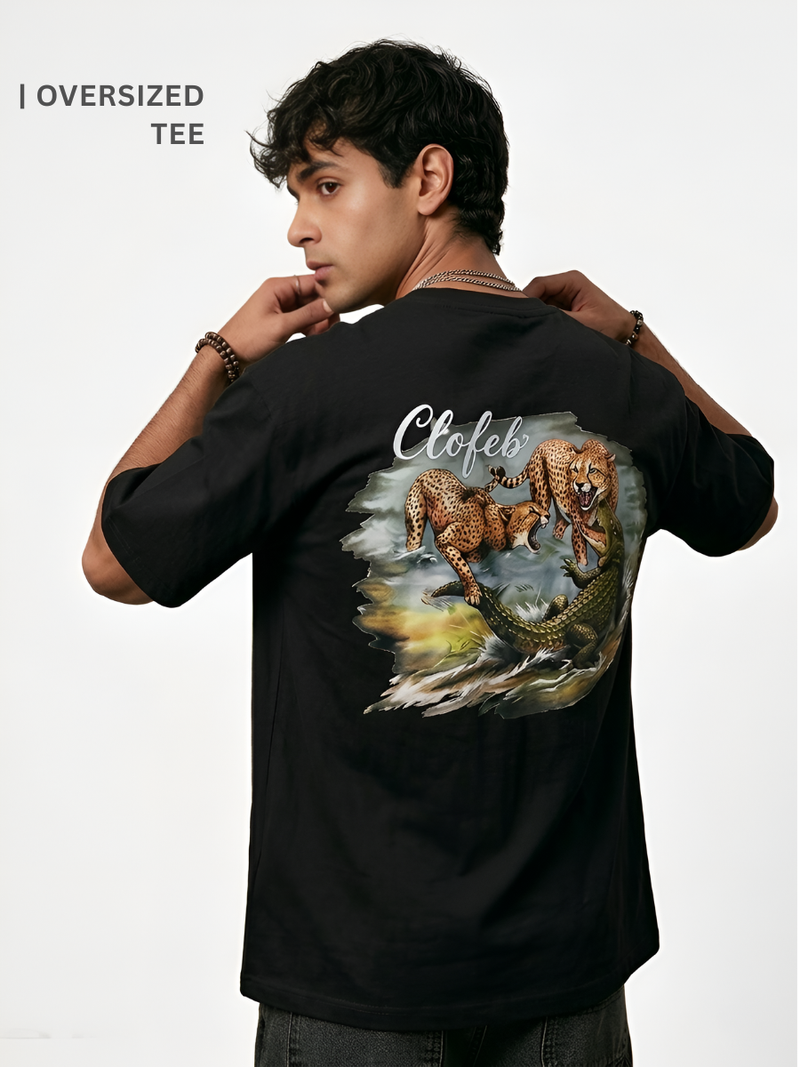 CLOFEB GRAPHICS OVERSIZED T SHIRT